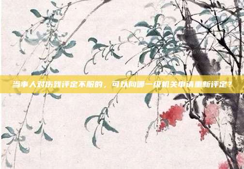 当事人对伤残评定不服的，可以向哪一级机关申请重新评定？