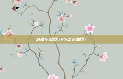 对客车超员50%怎么处罚？